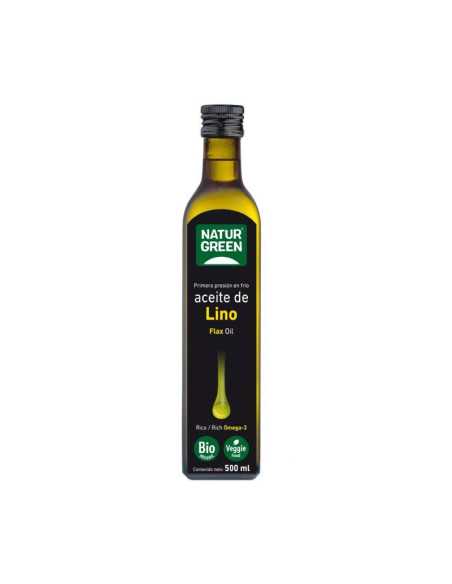 Aceite de lino bio 500ml Naturgreen