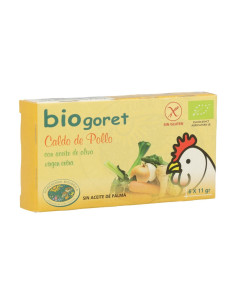 Caldo de pollo con verduras en cubitos bio 6x11g BioGoret