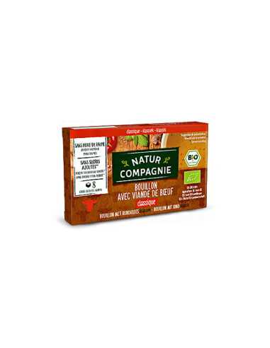Caldo de ternera Bio 8x10g cubitos Natur Compagnie