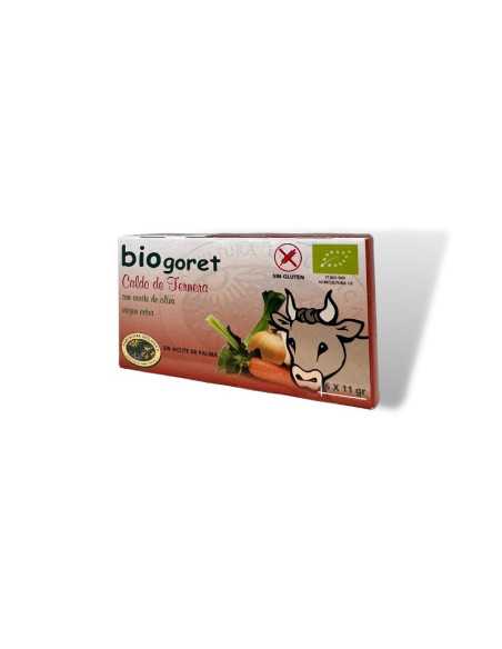 Caldo de ternera en cubitos bio 6x11g BioGoret
