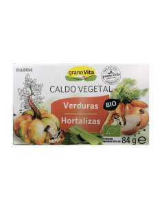 Caldo vegetal de verduras Bio 8 cubitos Granovita