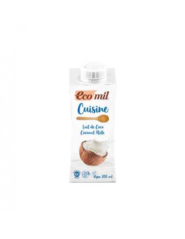 Crema para cocinar de coco cuisine Bio 200ml Ecomil