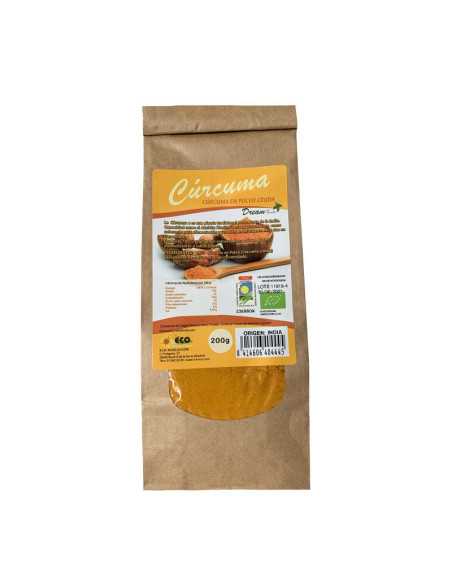 Curcuma en polvo bio 200 g Dream Foods Curcuma en polvo bio 200 g Dream Foods