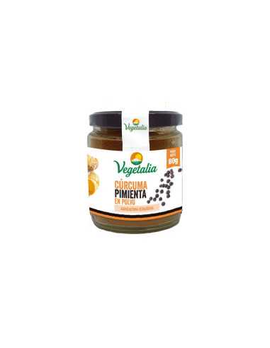 Curcuma y Pimienta Negra Bio 80g Vegetalia