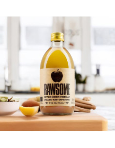 Vinagre de sidra de manzana sin filtrar Bio 6x500ml RAWSOME
