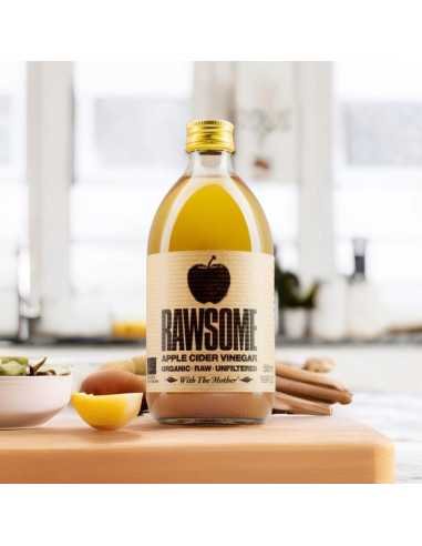 Vinagre de sidra de manzana sin filtrar Bio 6x500ml RAWSOME