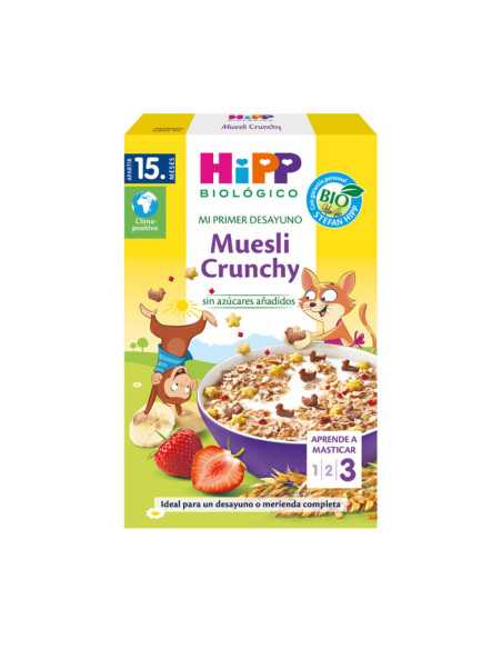 Muesli crunchy +15 meses Bio 200g Hipp