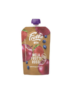 Pure de manzana, arandanos y fresa bio 100g Frulla