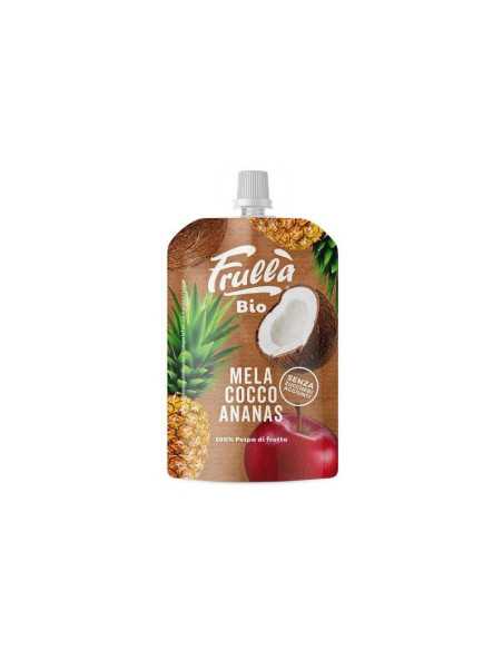 Pure de Manzana, Coco y Piña Bio doypack 100g Frulla