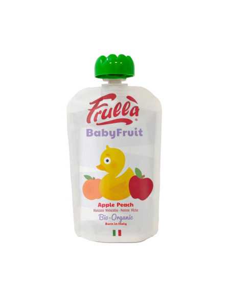 Pure Manzana y Melocoton bio (caja 10u) Baby 100g Frulla