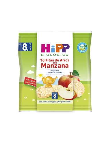 Tortitas de arroz con Manzana Bio 30g Hipp