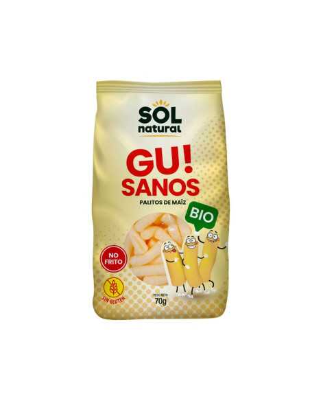 Gusanitos de maiz s/gluten bio 70g Sol Natural