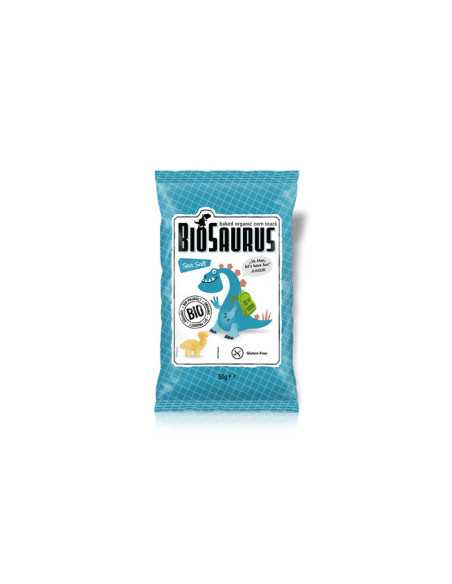 Snack con sal marina sin gluten Bio 50g BioSaurus