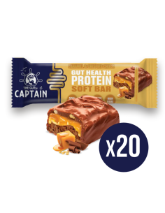 Barrita Caramelo y Choco Crispies 20x50g The Gutsy Captain