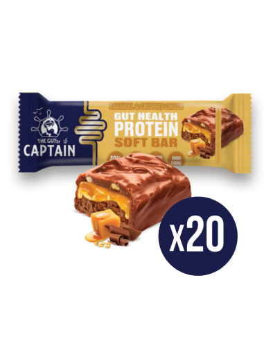 Barrita Caramelo y Choco Crispies 20x50g The Gutsy Captain
