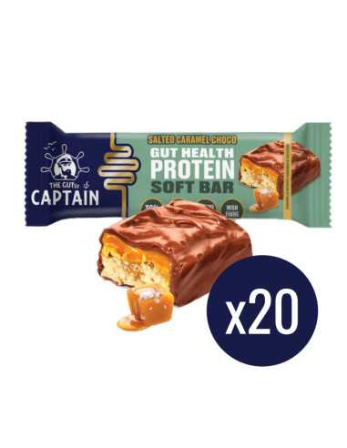 Barrita Chocolate con caramelo salado 20x50g The Gutsy Captain