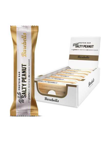 Barrita proteica blanca cacahuetes salados-White salty peanut 12x55g Barebells
