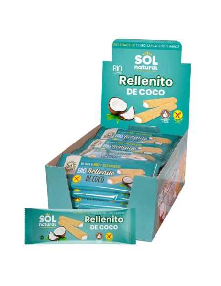 Rellenito de coco bio sin gluten 24x25g Sol Natural