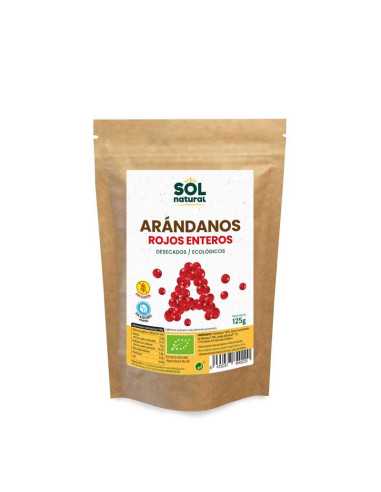 Arandanos rojos sin azucar bio 125g Sol Natural