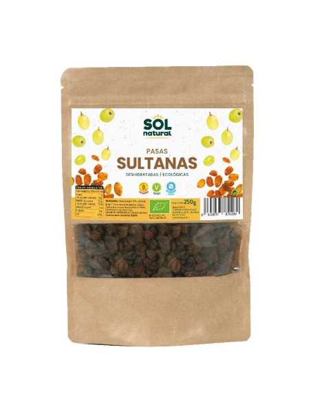 Pasas sultanas bio 250g Sol Natural Pasas sultanas bio 250g Sol Natural
