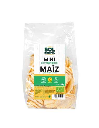 Mini tortitas de maiz Bio 100g Sol Natural