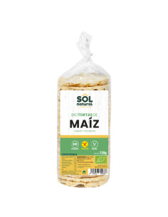 Tortas de maiz Bio sin gluten 120g Sol Natural