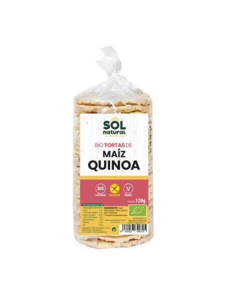 Tortas de maiz con quinoa s/g Bio 120g Sol Natural