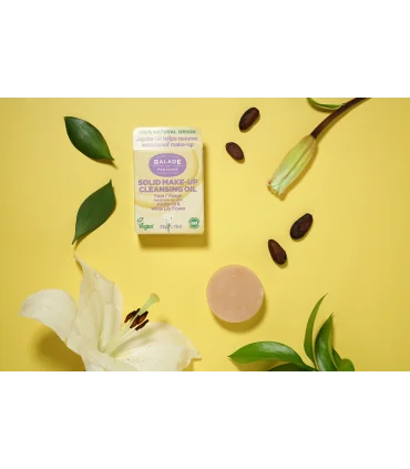Aceite desmaquillante natural Sólido-32 gr | Desmaquillante con aceites esenciales
