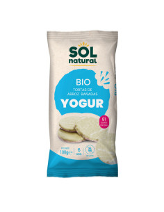 Tortitas de arroz yogur natural s/g Bio 100g Sol Natural