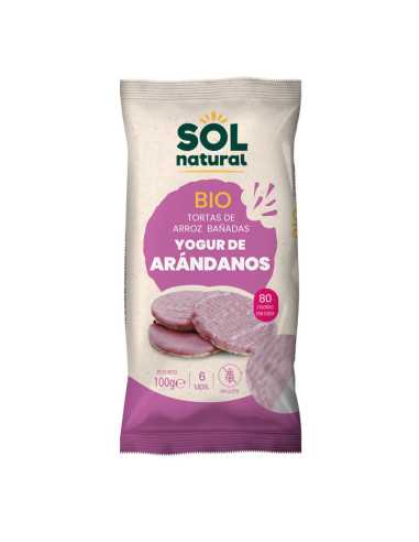 Tortitas de arroz yogur y arandano s/g bio 100g Sol Natural