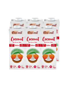 Bebida coconut nature sin azucar Bio 6x1L Ecomil