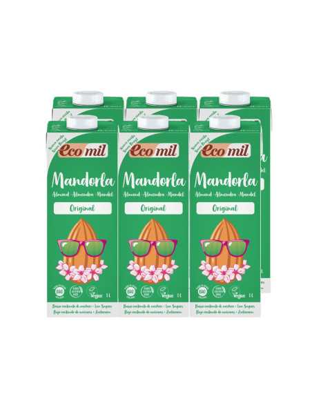 Bebida de almendra original con agave mandorla Bio 6x1L Ecomil