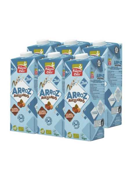 Bebida de arroz con avellanas bio 6x1L La Finestra