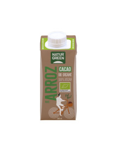 Bebida de arroz con cacao y calcio bio 200ml Naturgreen