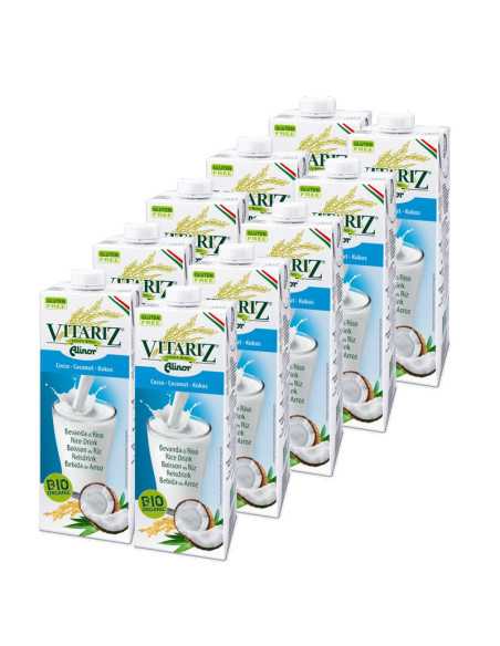Bebida de arroz con coco Bio 10x1L Vitariz