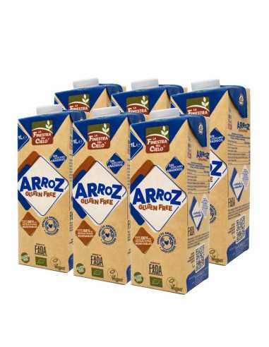 Bebida de arroz sin gluten bio 6x1L La finestra