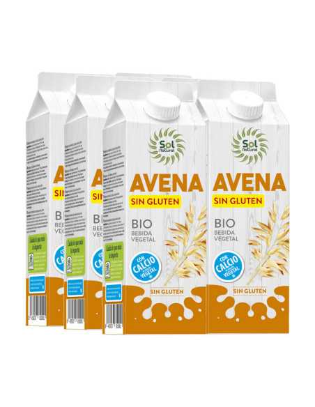 Bebida de avena sin gluten bio 6x1 L Sol Natural