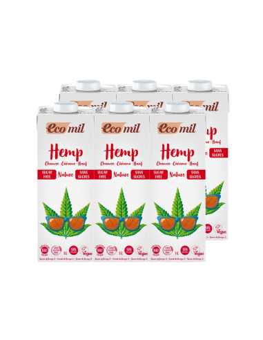 Bebida de cañamo Hemp nature bio 6x1L Ecomil