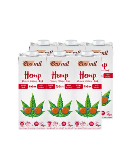 Bebida de cañamo Hemp nature bio 6x1L Ecomil