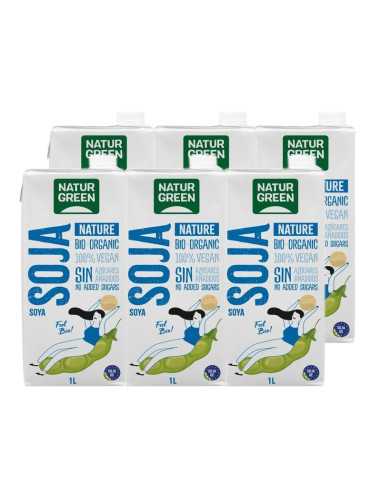 Bebida de soja Nature bio 6x1L Naturgreen