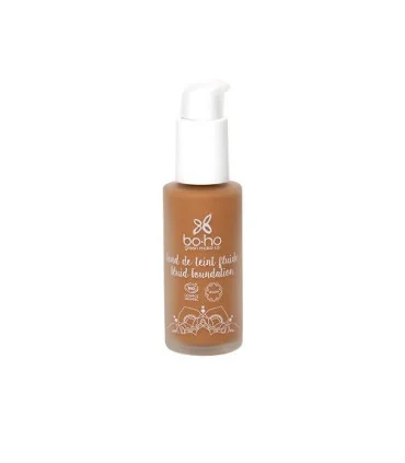 Base de maquillaje fluida cristal 07 Caramel castaño-30 ml | Base vegano