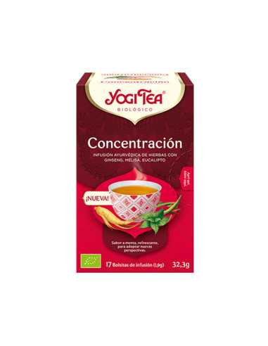 Yogi Tea Concentracion Bio 17 filtros BIO