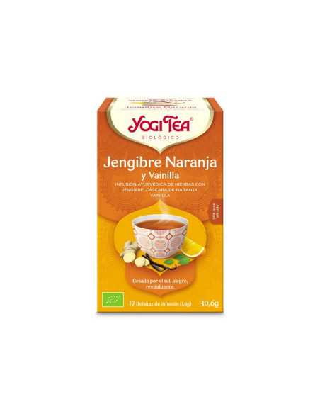 Yogi Tea Jengibre, naranja y vainilla 17 filtros BIO