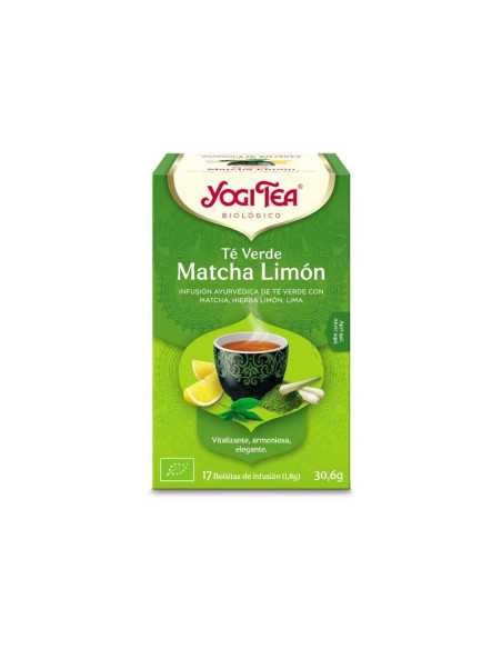 Yogi Tea Te verde Matcha Limon 17 filtros BIO