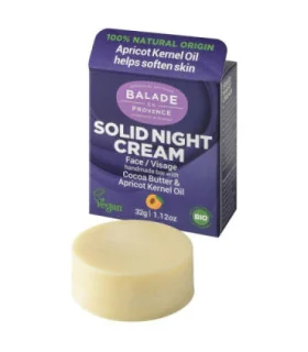 Crema de noche ecológica sólida-32 gr | Crema nutritiva natural