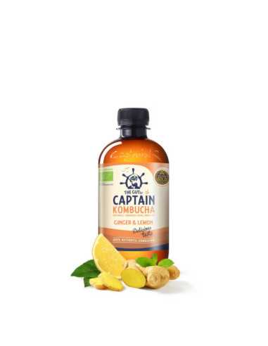 Kombucha Ginger & Lemon Bio 400ml Captain Kombucha
