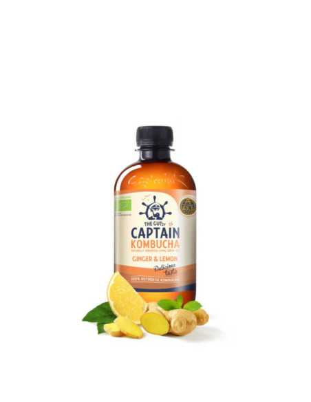 Kombucha Ginger & Lemon Bio 400ml Captain Kombucha