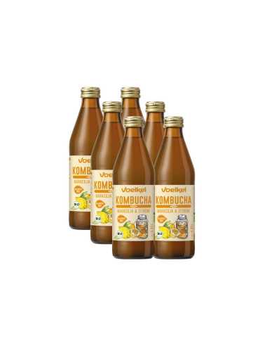 Kombucha maracuya y limon bio 6x330ml Voelkel
