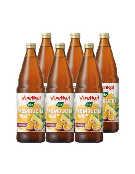 Kombucha Maracuya y Limon bio 6x750ml Voelkel