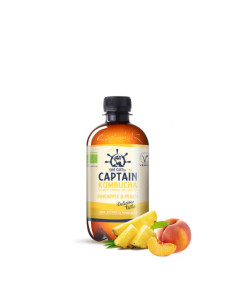 Kombucha Pineapple & Peach Bio 400ml Captain Kombucha